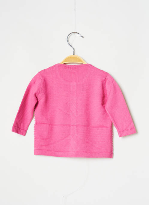 Gilet manches longues rose J.O MILANO pour fille