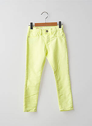 Pantalon slim stretch taille ajustable jaune STOOKER fille