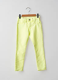 Pantalon slim stretch taille ajustable jaune STOOKER fille