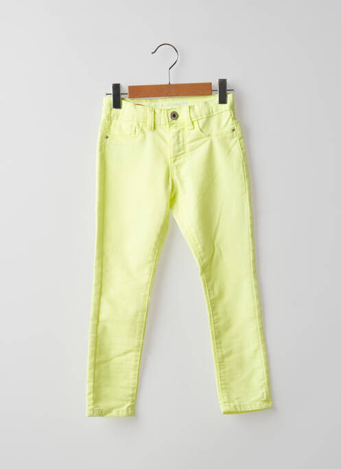 Pantalon slim stretch taille ajustable jaune STOOKER fille