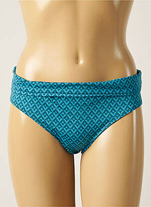 Bas de maillot de bain tissage satiné culotte bleu SIMONE PERELE femme