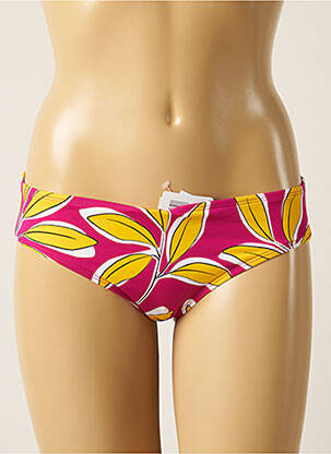 Bas de maillot de bain imprimé fleurs culotte rose AUBADE femme