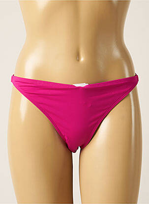 Bas de maillot de bain micro fibres bikini rose AUBADE femme
