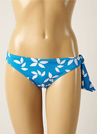 Bas de maillot de bain imprimé fleurs culotte bleu AUBADE femme