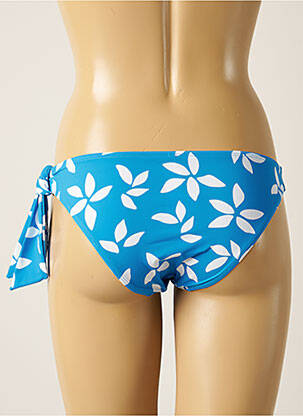 Bas de maillot de bain imprimé fleurs culotte bleu AUBADE femme