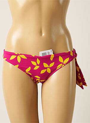 Bas de maillot de bain imprimé fleurs culotte rose AUBADE femme