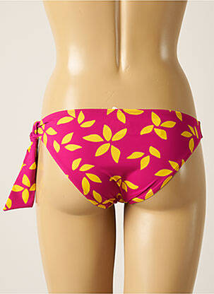 Bas de maillot de bain imprimé fleurs culotte rose AUBADE femme