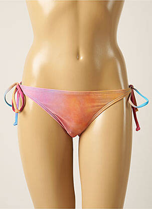 Bas de maillot de bain tissage satiné bikini orange BARTS femme