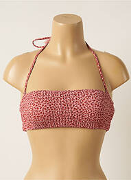 Haut de maillot de bain stretch haut bandeau rose BARTS femme