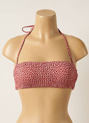 Haut de maillot de bain stretch haut bandeau rose BARTS femme