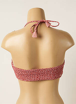 Haut de maillot de bain stretch haut bandeau rose BARTS femme