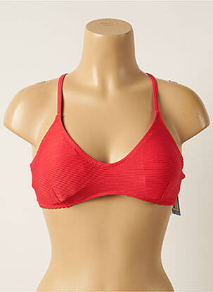 Haut de maillot de bain stretch haut soutien-gorge avec mousse de rembourrage amovible rouge BARTS femme