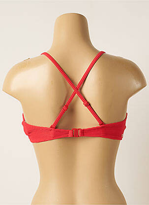 Haut de maillot de bain stretch haut soutien-gorge avec mousse de rembourrage amovible rouge BARTS femme