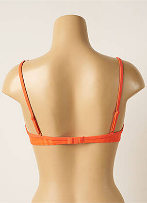 Haut de maillot de bain stretch haut soutien-gorge push-up orange CHERRY BEACH femme