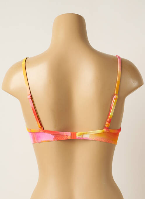 Haut de maillot de bain orange CHERRY BEACH pour femme