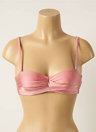 Haut de maillot de bain stretch haut soutien-gorge moulé rose BARTS femme
