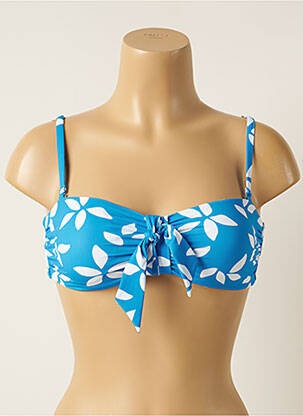 Haut de maillot de bain stretch haut soutien-gorge avec mousse de rembourrage amovible bleu AUBADE femme