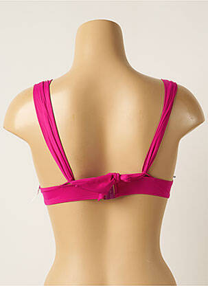 Haut de maillot de bain stretch haut soutien-gorge moulé rose AUBADE femme