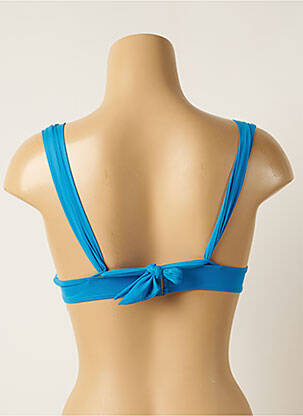 Haut de maillot de bain stretch haut soutien-gorge moulé bleu AUBADE femme