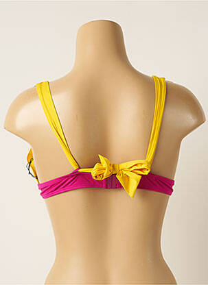 Haut de maillot de bain stretch haut soutien-gorge avec mousse de rembourrage amovible jaune AUBADE femme
