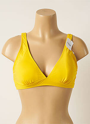 Haut de maillot de bain stretch haut soutien-gorge avec mousse de rembourrage amovible jaune AUBADE femme