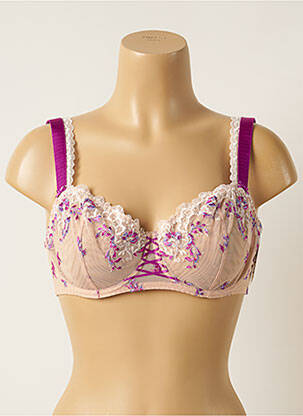 Soutien-gorge broderie rose AUBADE femme