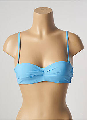 Haut de maillot de bain stretch haut soutien-gorge balconnet bleu BARTS femme