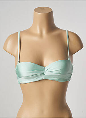 Haut de maillot de bain stretch haut soutien-gorge balconnet vert BARTS femme
