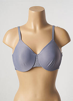 Soutien-gorge effet matière satinée haut soutien-gorge moulé gris FEMILET femme