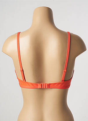 Haut de maillot de bain stretch haut soutien-gorge emboitant orange CHERRY BEACH femme