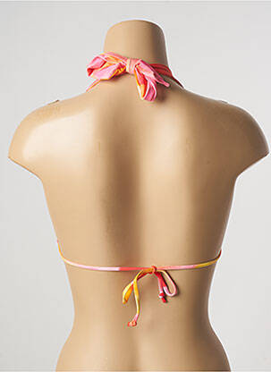 Haut de maillot de bain stretch haut triangles orange CHERRY BEACH femme