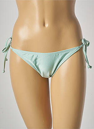 Bas de maillot de bain tissage satiné bikini vert BARTS femme