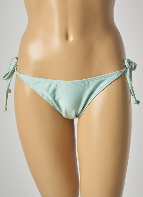 Bas de maillot de bain tissage satiné bikini vert BARTS femme