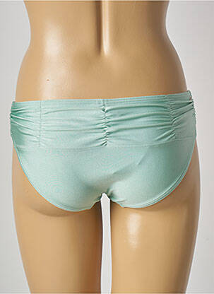 Bas de maillot de bain tissage satiné culotte vert BARTS femme