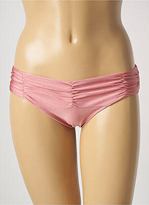 Bas de maillot de bain tissage satiné culotte rose BARTS femme