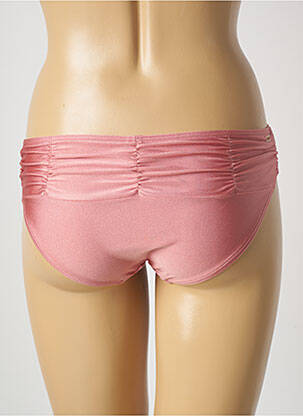 Bas de maillot de bain tissage satiné culotte rose BARTS femme