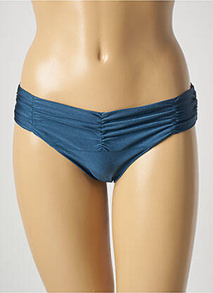 Bas de maillot de bain tissage satiné culotte bleu BARTS femme