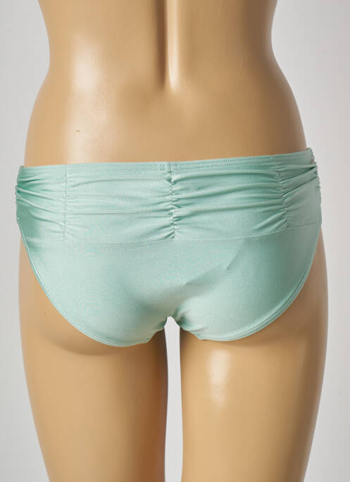 Bas de maillot de bain tissage satiné culotte vert BARTS femme