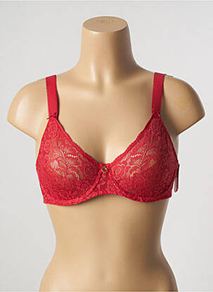 Soutien-gorge effet matière satinée haut soutien-gorge emboitant rouge AUBADE femme