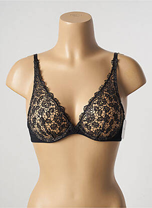 Soutien-gorge effet matière satinée haut soutien-gorge emboitant noir AUBADE femme