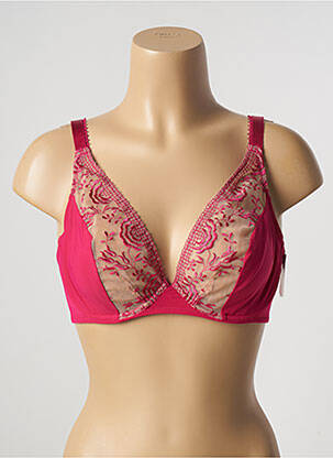 Soutien-gorge broderie haut soutien-gorge emboitant rose AUBADE femme