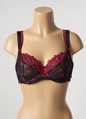 Soutien-gorge effet matière satinée haut soutien-gorge emboitant noir AUBADE femme