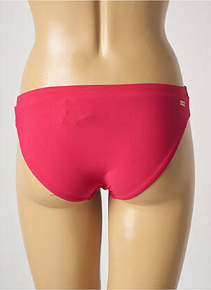 Bas de maillot de bain effet matière satinée culotte rose BARTS femme