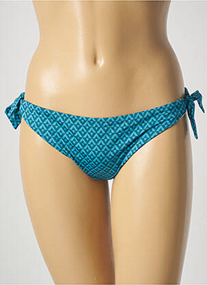Bas de maillot de bain imprimé fantaisie bikini bleu SIMONE PERELE femme