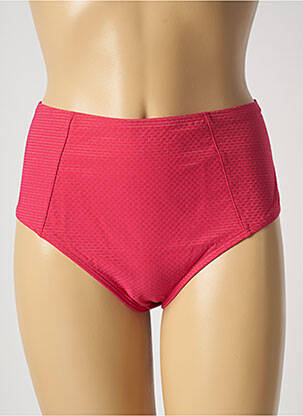 Bas de maillot de bain effet matière satinée culotte rose SIMONE PERELE femme