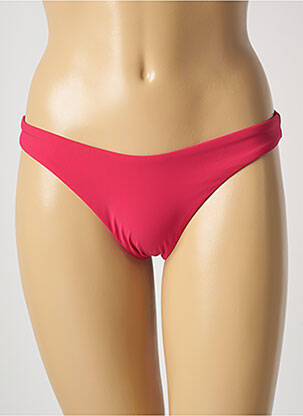 Bas de maillot de bain tissage satiné culotte rose BARTS femme