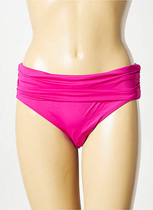 Bas de maillot de bain effet matière satinée culotte rose AUBADE femme