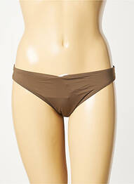 Bas de maillot de bain effet matière satinée culotte vert AUBADE femme