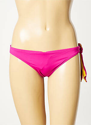 Bas de maillot de bain effet matière satinée culotte rose AUBADE femme