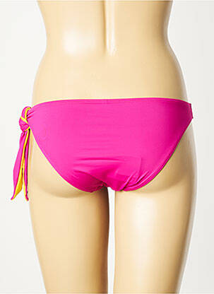Bas de maillot de bain effet matière satinée culotte rose AUBADE femme